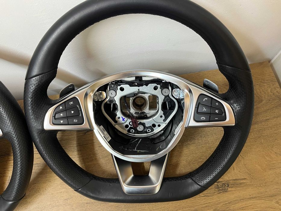 Оригинален с перфорирана кожа Мулти волан с пера Mercedes A Class AMG