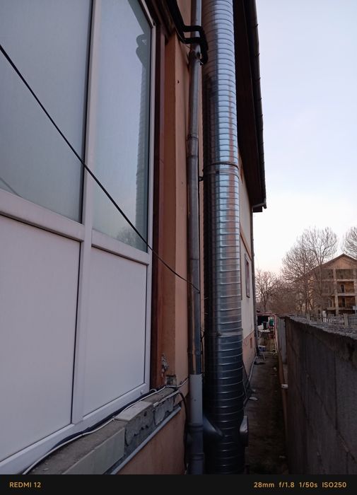 Cos de fum din inox dublu izolat