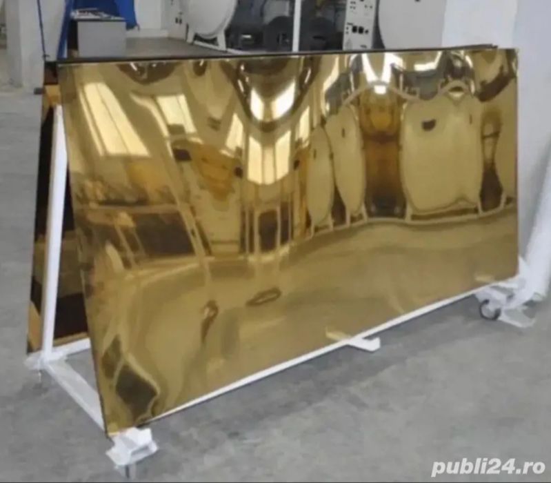 Tablă aurie . Tablă din inox alimentar