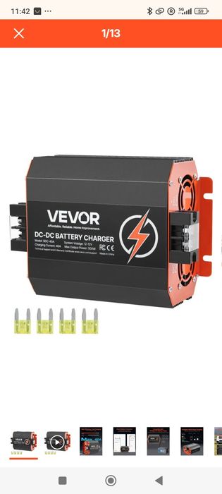 DC зарядно VEVOR 60A