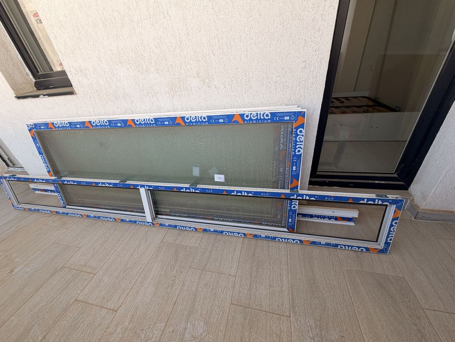 Perete termopan complet Aluminiu Glisant NOU (Delta Aluminium) cu sticlă Low-E