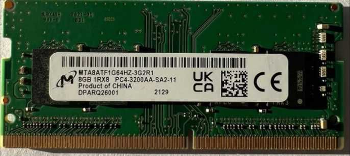 ОЗУ DDR4 so-dimm Micron 16Gb (2*8Gb kit) 3200Mhz