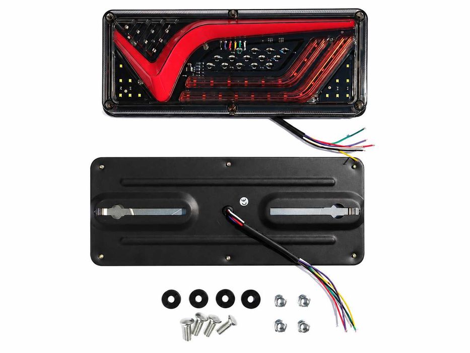 Set 2 Lampi Spate LED Multifuncționale 12V–24V Camion/Remorca