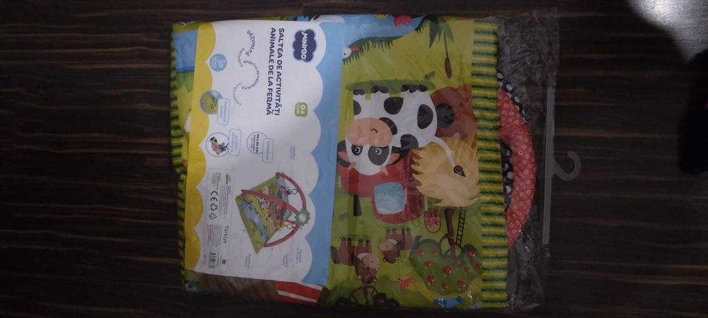 Saltea activitati bebe noua animale de la ferma