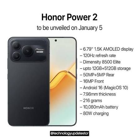 Honor Power 2  10.080 mAh  батарейка. Новый, Uzimei зарегестрирован