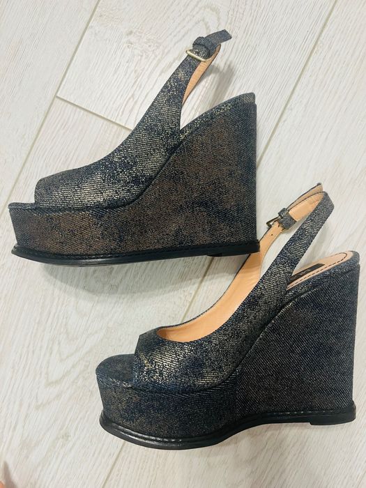Sandale platforma ortopedica, bleumarin, 35-36, Musette