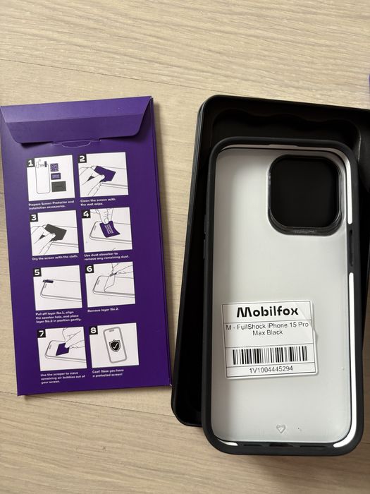 Husa Iphone15 ProMax plus folie Mobilfox