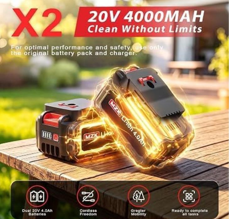 Foarfecă Telescopică Gard Viu cu Acumulator MZK 20V (2 Baterii) - NOUĂ