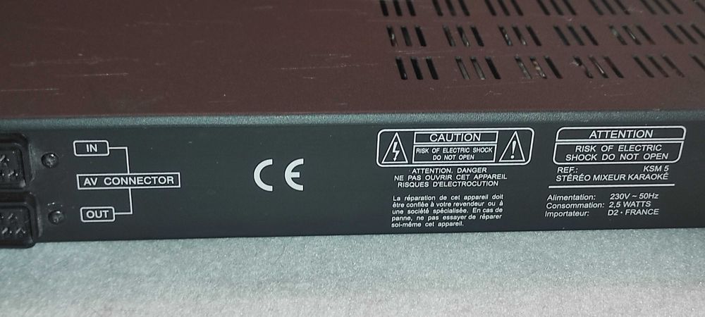 MIXER de karaoke stereo hi-fi model ksm 5