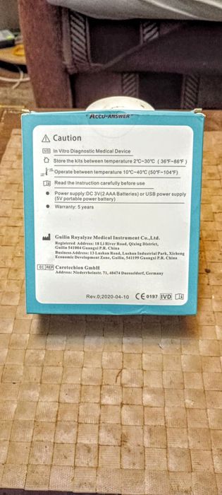 Vând tester 4in unu glicemie colesterol acid uric