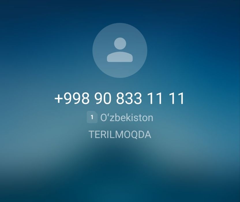 Nomer sotiladi  11 11