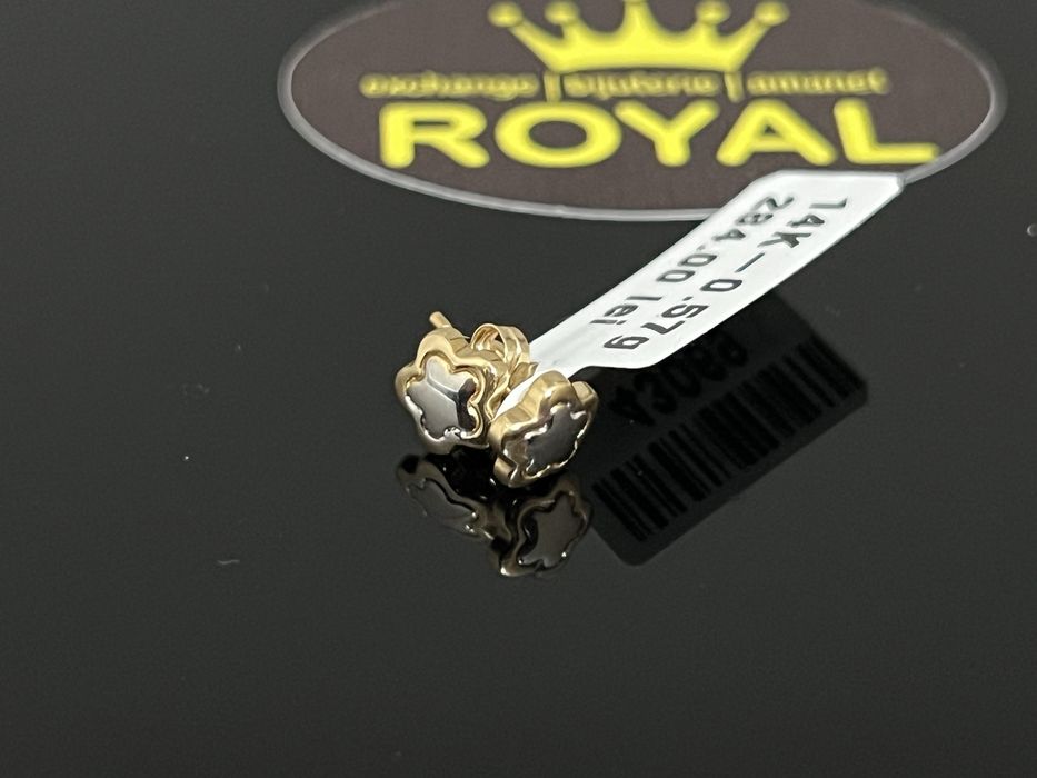 Bijuteria Royal CB : Cercei copil aur 14k 0,57 grame
