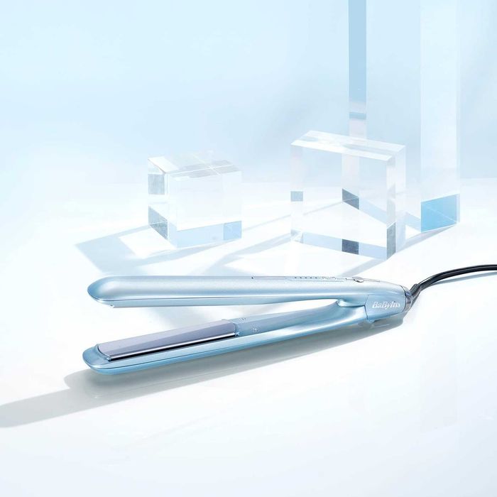 Преса за коса Babyliss ST573E Hydro-Fusion, Синя, Йонизация