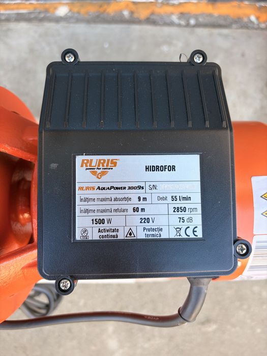 Hidrofor RURIS 3009s NOU