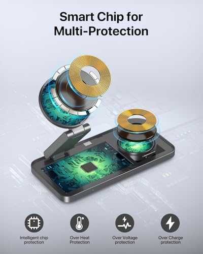 Зарядна станция EXW 3 in 1 Magnetic Wireless Charging Station