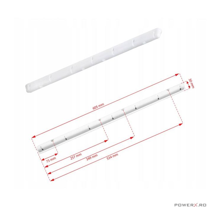 Uscator rufe de tavan 7x80 cm Sepio