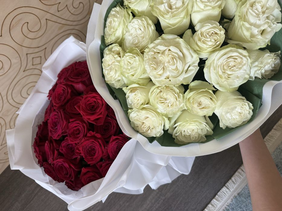 розы,крассная 10к,белая 7к