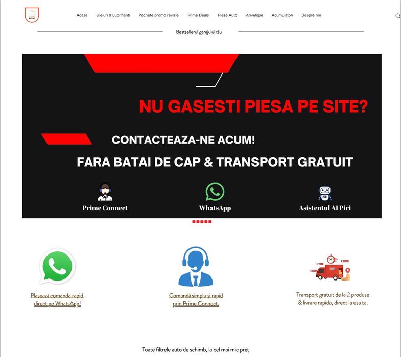 Vand business online Piese Auto / Conturi Emag Marketplace si Trendyol Marketplace / 5000 produse unice / Furnizori, Integrari Inteligenta Artificiala