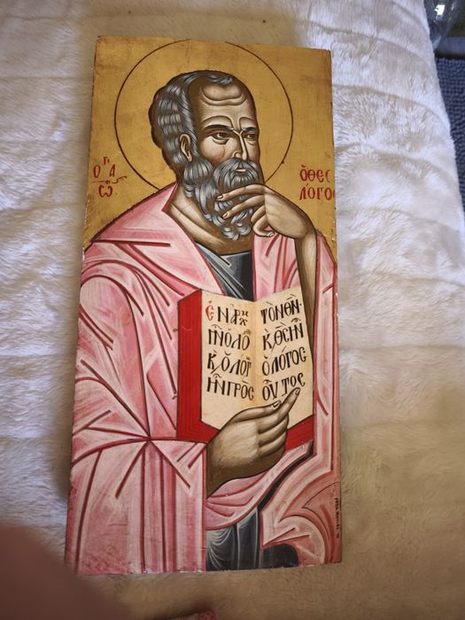 Vând o icoană veche cu Sfântul Apostol Ioan