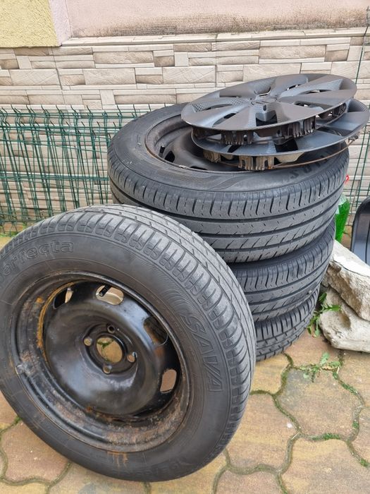 Jante 4*100 cu anvelope 195 65 R15 vara