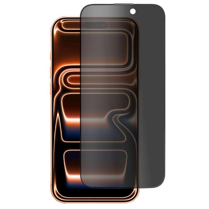 Privacy 5d стъклен протектор за apple iphone 17 pro