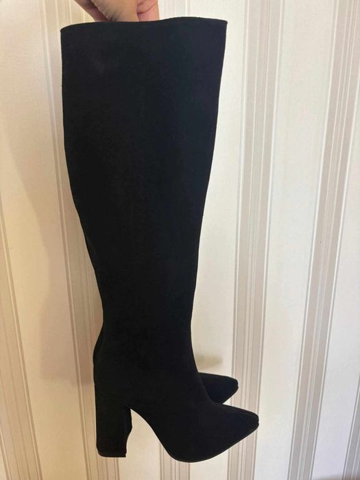 Cizme piele intoarsa Pantofiplus