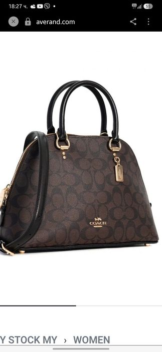 Чанта Coach естествена кожа