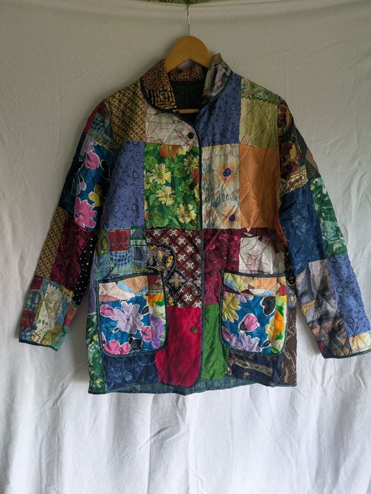 Geacă Vintage 220 Hickory 100% Mătase Naturală - Reversibilă