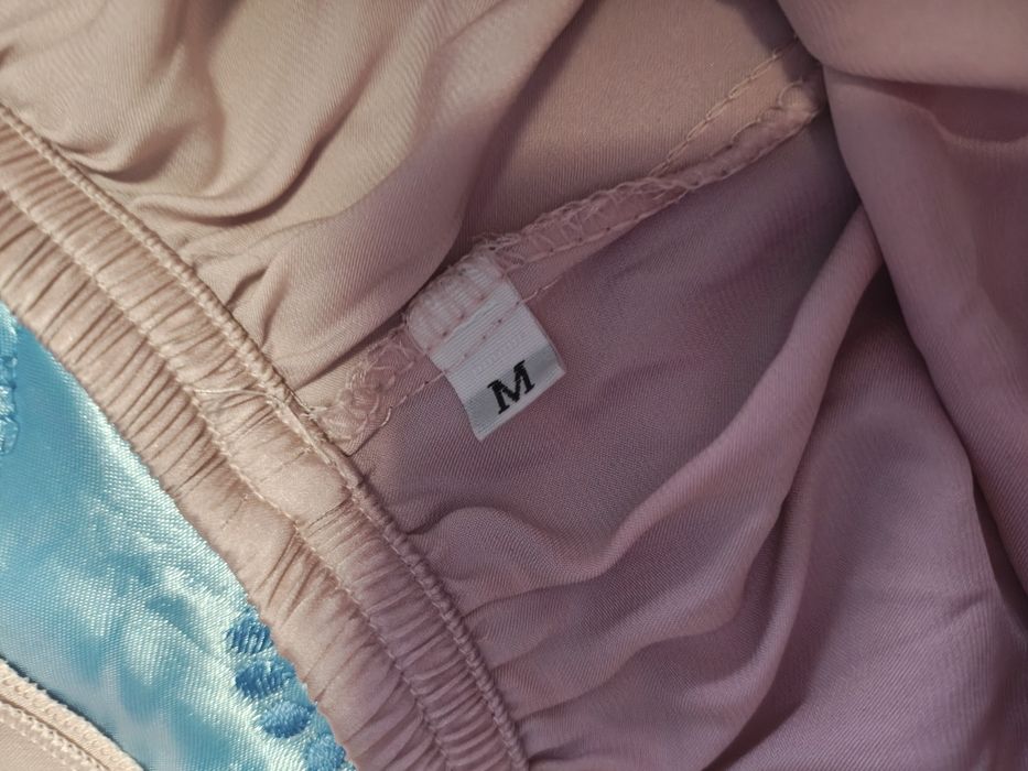 Set pijamale saten roz deschis