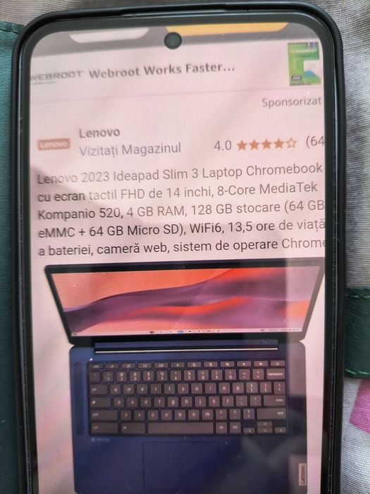 Vind la preț redus Laptop Lenovo Ideapad slim3 Chromebook