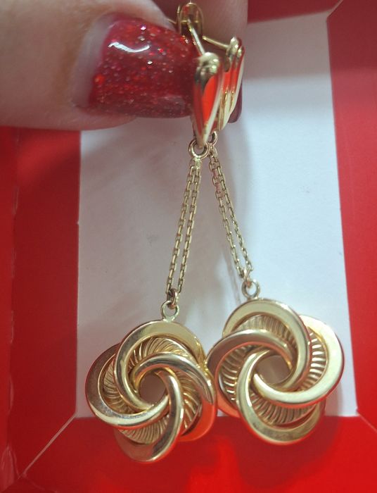 Cercei aur lungi 14 k