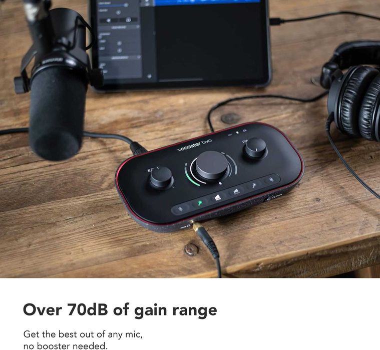 Подкаст студио Focusrite Vocaster Two Studio комплект