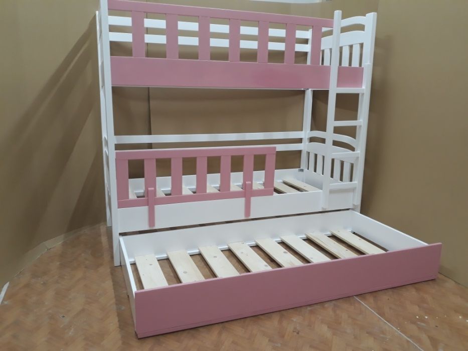 TRANSPORT GRATUIT.Pat etajat diin lemn masiv cod 2503