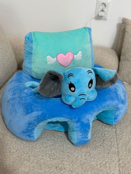 Пуф за бебе против падане -Слон