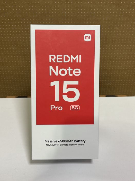MDM vinde: Xiaomi Redmi Note 15 Pro 5G, 256GB, Black.
