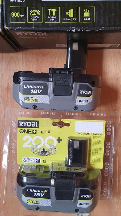 RYOBI set impact 18V de 900Nm și 1600Nm NOI  la cutie