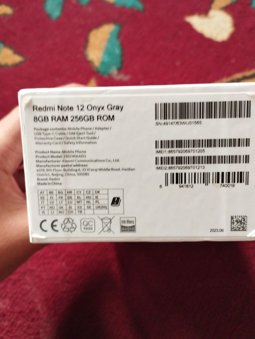 Redmi 12 note telefon