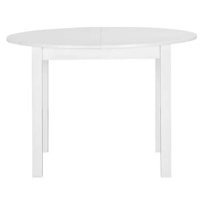 Masa extensibila moderna Nova alba diametru 110 cm