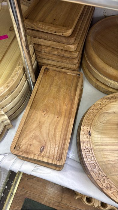 Стейк доски, тарелки