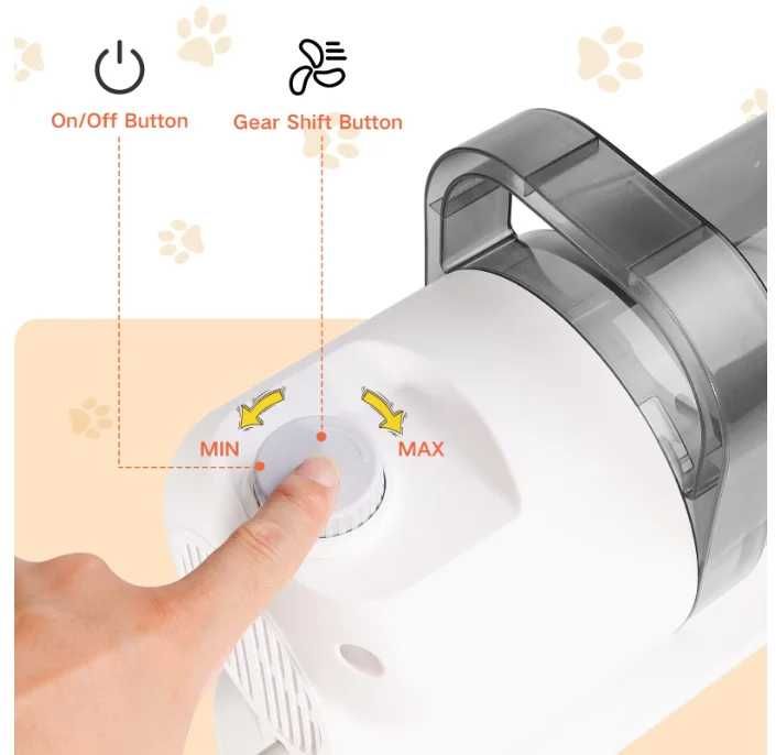 Машинка за подстригване на куче и котка Груминг комплект прахосмокачка