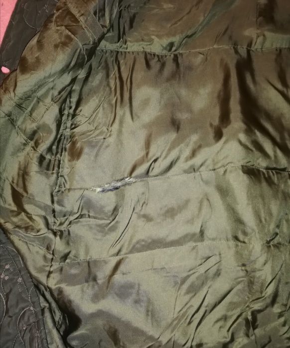 Geaca/jacheta lunga kaki cu gluga