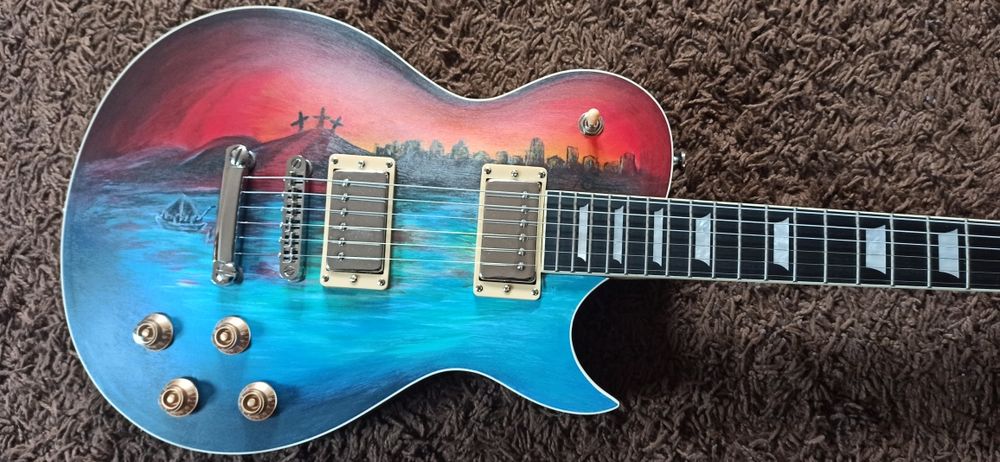 Chitara Electrica Unicat Handmade Painted