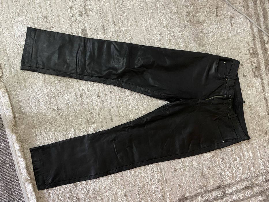 Брюки мужские кожаные