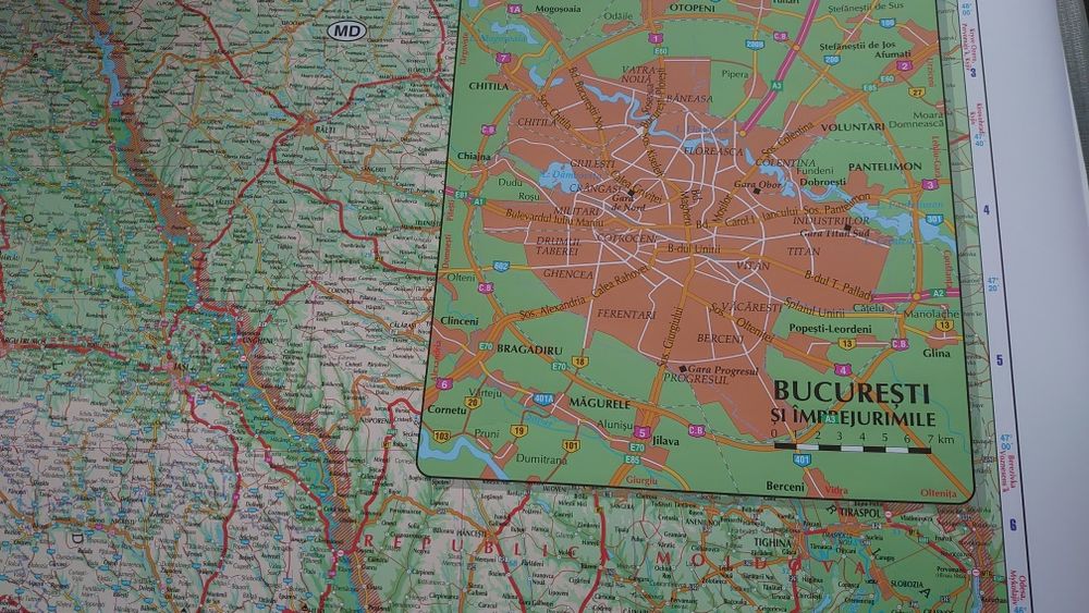 Harta rutiera a României