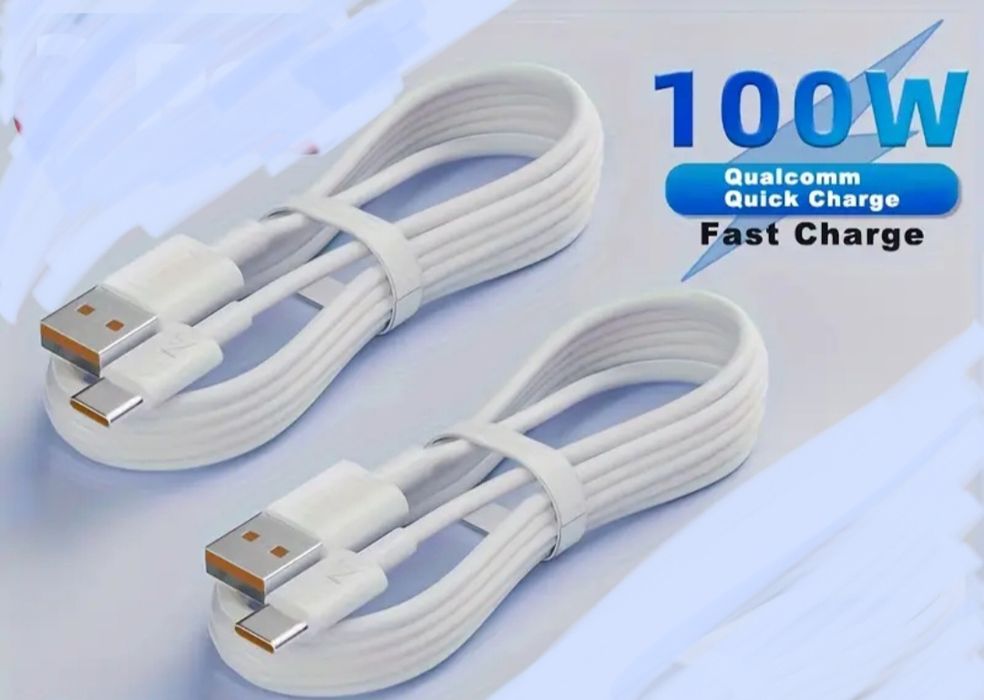 2 Metri Cablu USB-A-USB-C compatibil cu iPhone 15,16,17, Samsung