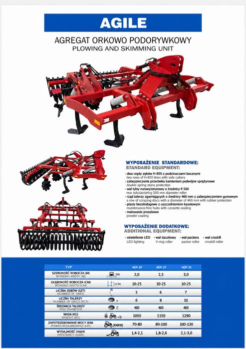Grubar dezmiristitor Agile 2.5 m vinclu