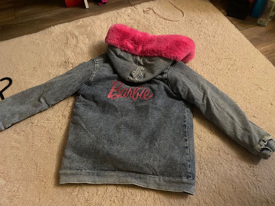 Зимно дънково яке Барби за момиче 9-10г