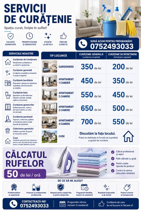Servicii de curățenie