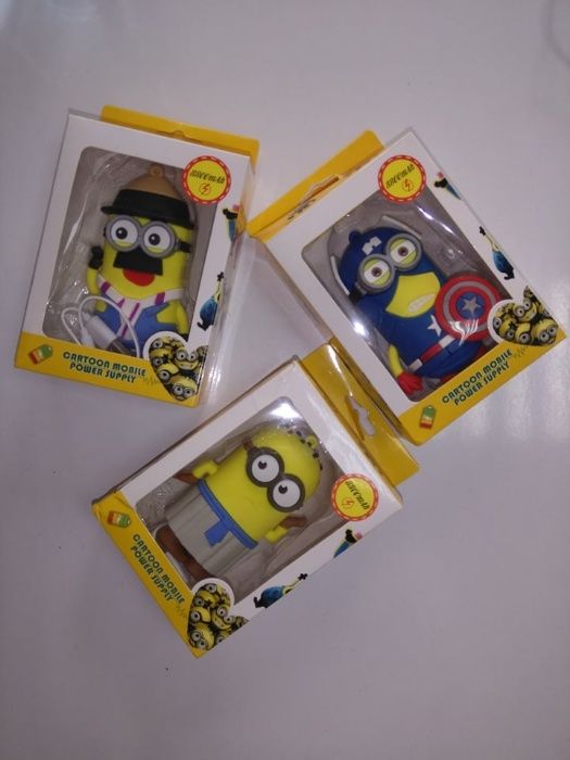 Външна батерия Миньони 8800 8800mAh преносима батерия, PowerBanks