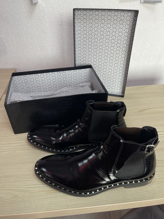 Ghete barbati Philipp Plein originale - marimea 45 - stare foarte buna